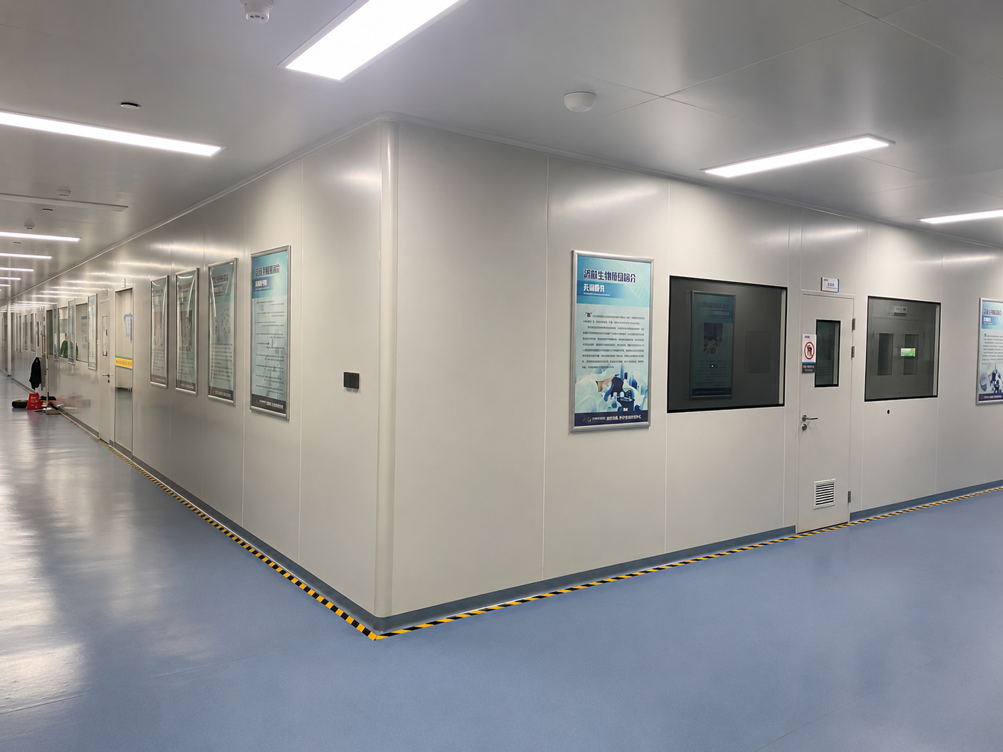 Jike Biotech production facility corridor